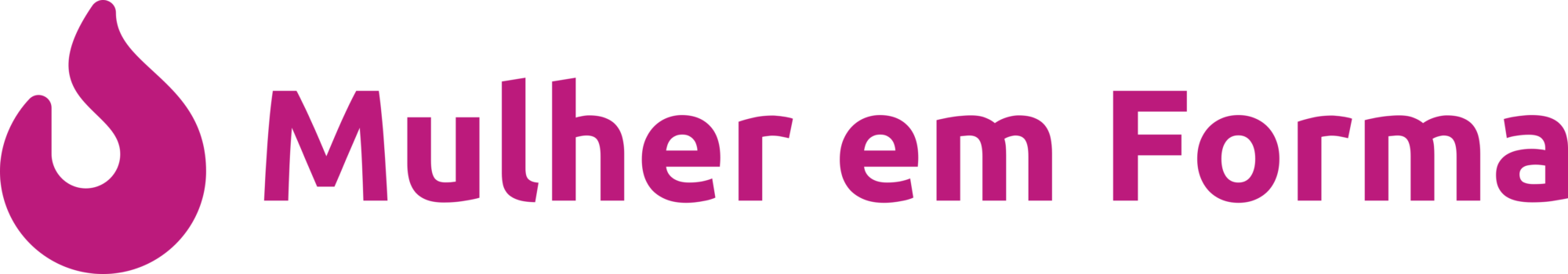 Mulher em forma (MEF) logo-rosa